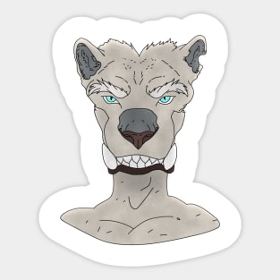 Anthro animal face Sticker